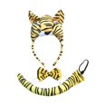 thumbnail image 2 of Animal Headband Tail Bowtie Set Halloween Cosplay for Performance Kids Party Tiger, 2 of 7