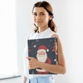 thumbnail image 6 of FORMRS 3 Ring Binder 1.5 inch with Pockets Set of 2 Clip Board 200 Sheets Capacity, Blue Christmas Santa, 6 of 8