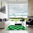 thumbnail image 6 of Ahgly Company Indoor Square Patterned Deep Emerald Green Area Rugs, 7' Square, 6 of 6