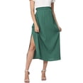 thumbnail image 4 of Yesfashion Skirt Women's High Waist Maternity Skirts Ruffled Tiered Casual A Line Swing Half Skirts, 4 of 8