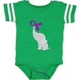 thumbnail image 3 of Inktastic Purple Awareness Ribbon Elephant Boys or Girls Baby Bodysuit, 3 of 5