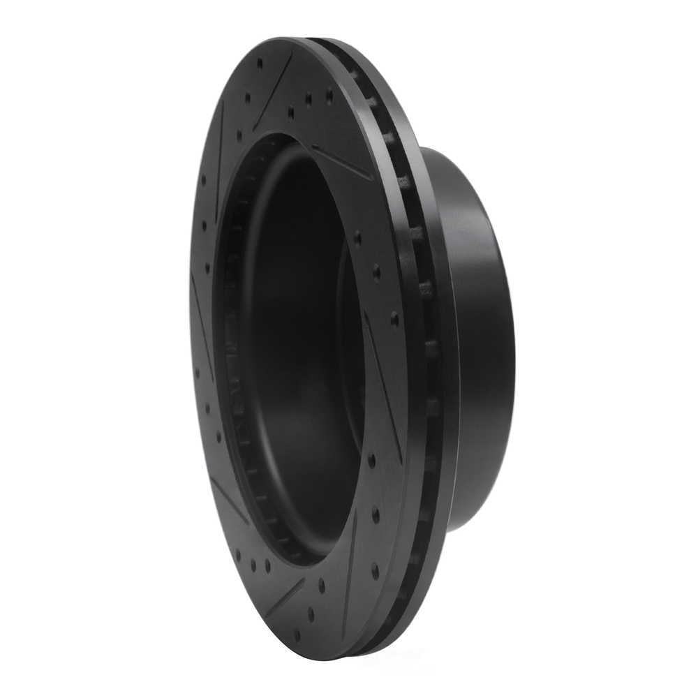 Dynamic Friction Company 633-54276R DFC Brake Rotor - Drilled And Slotted - Black
