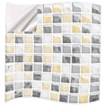 thumbnail image 3 of 5 Pcs 3D Mosaic Tile Stickers DIY Waterproof PVC Self Adhesive Wall Stickers Tile Stickers for Home Kitchen, 3 of 9