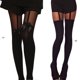thumbnail image 2 of Xiao Hua Pantalones ajustados sexys para mujer, calcetines altos de tubo, pantimedias, liguero con nudo de imitación, pantalones ajustados hasta la rodilla, 1 pieza, 2 of 5