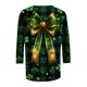 thumbnail image 5 of RKSTN St Patricks Day 3/4 Sleeve Tops for Women Oversized Crewneck St Paddy's Day Lucky Shamrocks Graphic Print T Shirt Womens Casual Solid Plus Size Round Neck Loose Three Quarter Sleeve Shirts, 5 of 6