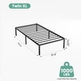 thumbnail image 2 of TwinXL Size Platform , 14 Inch Heavy Duty Metal Bed Frame with Under Bed Storage Space, 2 of 6