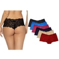 thumbnail image 1 of Boxer Cachetero De Encaje Tatys Fashion Pack 6 Piezas con 6 Diferentes colores Tatys Fashion  1498, 1 of 8