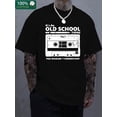 thumbnail image 1 of (Orientación Loai), estampado de monograma, camiseta boutique de algodón grueso de 220 g, camiseta casual de algodón de moda para hombre, camiseta de cuello redondo de manga corta para adultos, hombre, 1 of 7