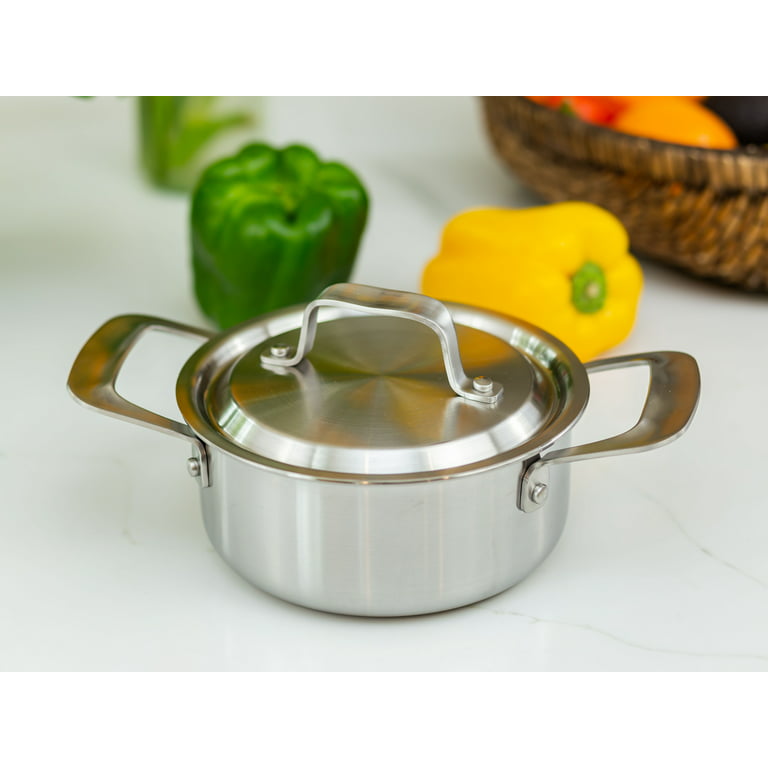 1.5 qt. Stainless Steel Saucepan with Lid Davyline