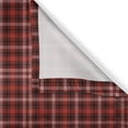 thumbnail image 6 of Ambesonne Plaid Valance & Curtain, Nostalgic Striped British, 55"x45", Scarlet Black White, 6 of 6