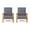 Teak Finish/ Dark Gray, variant on Noble House Reyna Contemporary Acacia Wood Solid Print Club Chairs with Cushions, Beige Set of 2
