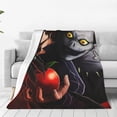 thumbnail image 2 of Death Note Cartoon Printing Throw Blanket, All Seasons Flannel Fleece Blanket, Soft & Warm Plush Blankets for Couch Sofa Bed Camping Travel, 40"x30", 2 of 9