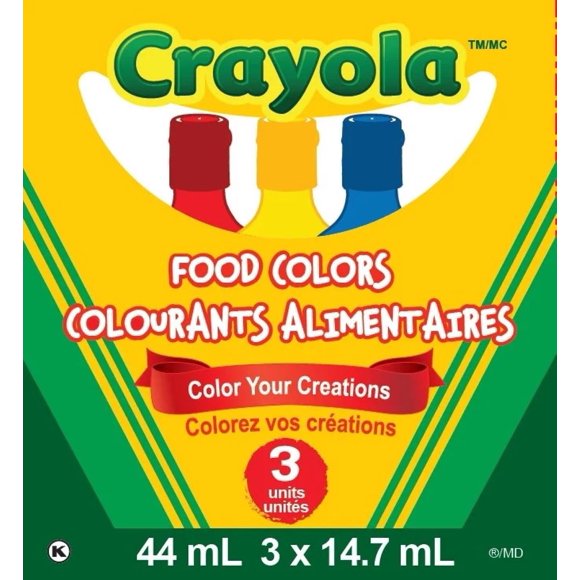 Crayola Food Colors, Color Your Creations, 3PK