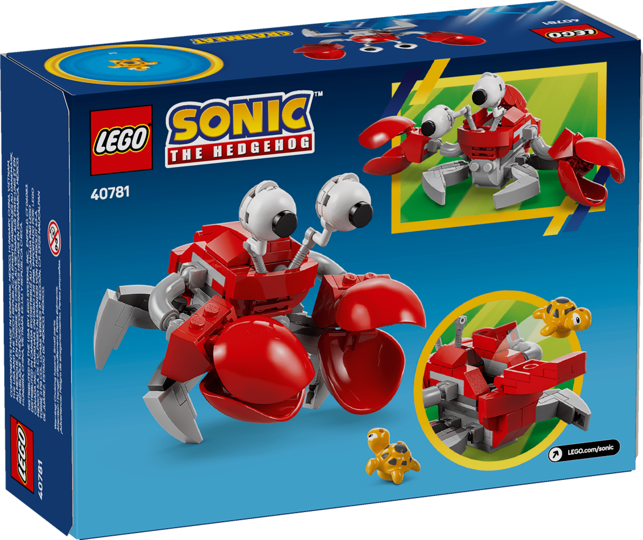 LEGO Sonic the Hedgehog Badnik Crabmeat 40781, Store Exclusive, Collectible Model Figure Set