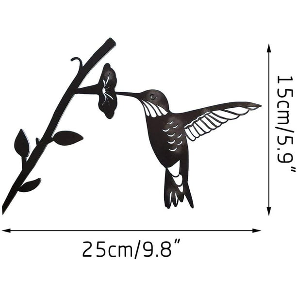 Silhouette en Acier d'oiseau en métal, decoration d'oiseaux de Branche en Acier, Art de la Figure en métal, decor d'art d'arbre, pour Les decorations extérieures de Patio de Jardin (A) ShuxiuWang 9024735552543