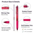 Erasable Gel Pens, 22 Colors Lineon Retractable Erasable Pens Clicker
