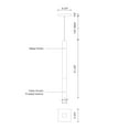 thumbnail image 2 of PD53305-CH-Kuzco Lighting-Martelo - 6W LED Pendant-21.38 Inches Tall and 2.5 Inches Wide     -Traditional Installation, 2 of 2