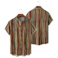 thumbnail image 2 of XDZJLR Men Shirts Casual Printed Short Sleeve Button Down Beach Fashion Casual Tops, 2 of 5