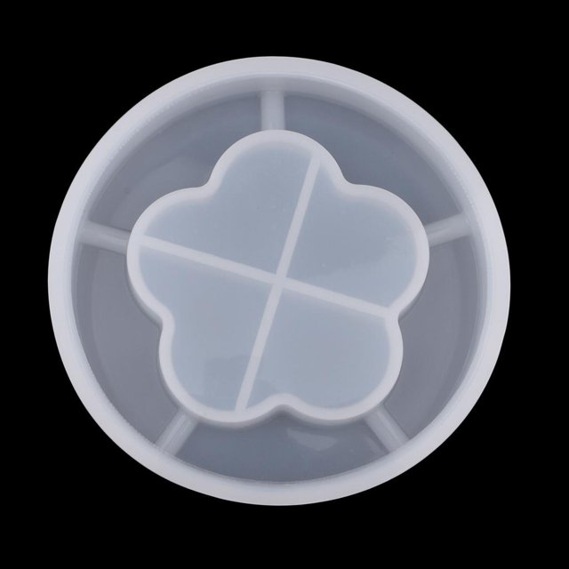 Molde de silicona de tamaño EXTRA ENORME para joyas para resina / herramienta de artesanía de molde FONDANT FORMA de FLOR Baoblaze Moldes de silicona Molde para flores