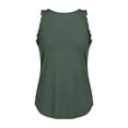 thumbnail image 6 of Workout Tank Tops Woman Summer Sleeveless Ruffle Racerback Crewneck Casual Loose Running Gym Athletic Tee Shirts, 6 of 7