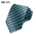 thumbnail image 3 of CSChome Men Business Tie Lightweight Multipurpose Adjustable Men Business Tie Different Patterns Plaid Print Decorative Gentleman Wedding Daily Wear, 3 of 6