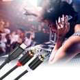 thumbnail image 6 of Uxcell USB C to 2RCA Cable, Type-C to 2RCA Male Jack Plug Adapter Audio Stereo Cord, 6.6ft, 6 of 6