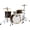 Silver, variant on PDP Concept Classic 3-Piece Drum Shell Pack - 24" Bass (Ebony, Ebony Hoops)