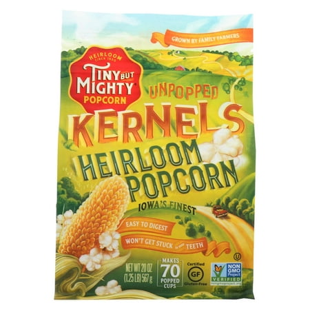 Tiny But Mighty Popcorn Popcorn - Unpopped Kernels - Case of 8 - 20 (Best Way To Store Unpopped Popcorn)