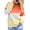 A_Orange, variant on ZXSXSY Women Dandelion Just Breathe Letter Printed Crew Neck Long Sleeves Pullover