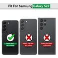 thumbnail image 2 of Compatible with Samsung Galaxy S22 Case,Galaxy S22 Case with HD Screen Protector with Slide Camera Cover, 360°Rotation Ring Kickstand [Military Grade] Case for Galaxy S22, s22 case,Black, 2 of 8