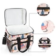 thumbnail image 6 of FORMRS Insulated Cooler Bag 24 Cans Capacity Soft Leakproof Lunch Box with Side Pockets, Blue Christmas Santa, 6 of 7