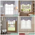 thumbnail image 6 of Tie Up Valances for Windows, Lavender Floral Adjustable Valance Curtains Window Treatment for Living Room, Purple Flowers Butterfly Black Gray Plaid Rod Pocket Kitchen Curtains & Drapes 42x18 Inch, 6 of 9
