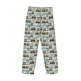 thumbnail image 3 of Lsque Transport Train Print Men's Pajama Pants, Lounge Pant - Comfortable Home Wear,Elastic Waistband, Stylish Design-Large, 3 of 9
