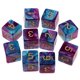 thumbnail image 2 of Juego de dados poliédricos D6 de doble cara, juego completo de dados semitransparentes de 16mm, 10 piezas, 2 of 4
