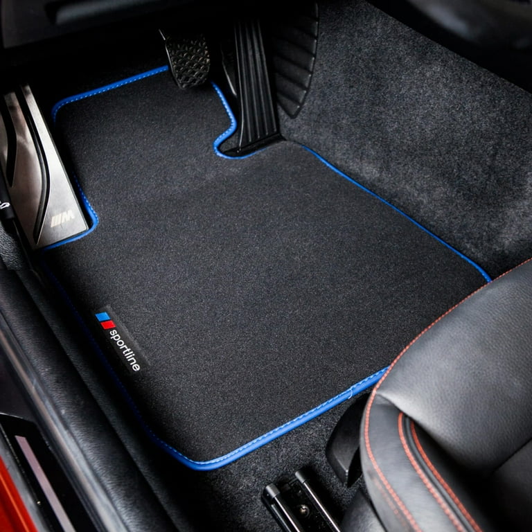 BMW 6 Series Floor Mats Gran Turismo G32 Blue Sportline