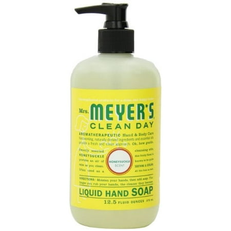 Mrs. Meyer's Clean Day Hand Soap Liquid, Honeysuckle, 12.5-Fluid Ounce Bottles (Pack of 6)