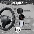 thumbnail image 4 of CAR PASS 11 PCS Bling Diamond Car Accessories for Women, Sparkly Rhinestone Steering Wheel Cover, Bling Seat Belt Cushion, Glitter Shift Knob Cover, Car Cup Holder Coaster, Cute Interior Sets Black, 4 of 9