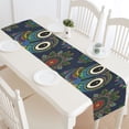 thumbnail image 1 of ABPHQTO Camino de mesa de búho bohemio, mantel Individual de 35x180 cm, mantel de lino con Mandala de flores bohemias para oficina, cocina, comedor, boda, fiesta, decoración del hogar, 1 of 3