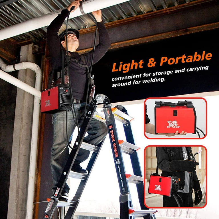 OPTICO MIG 135E Welder, 110/120V IGBT, Gasless Flux Cored OPTICO MIG 135E Welder, 110/120V IGBT, Gasless Flux Cored