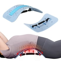 Back Stretcher for Lower Pain Relief ?Adjustable Spine Decompressor with Magnet Lumbar Cracker Massager Board Spine Device Chiropractic Stretch Sciatica Ease