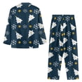thumbnail image 4 of Yuyamidu 2 Pack Xmas Tree Button Down Pajama for Men Warm Sleepwear Pjs Nightwear Snowflake Pajamas Shirt and Pants Set with Pockets Christmas Daily Lounge Wear Size 3XL, 4 of 6