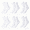 C, variant on Swanpen 6 Pairs Loose Fit Socks Black White Gray Non Binding Wide Calf for Men Women Plus Size