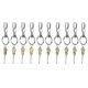 thumbnail image 1 of Set 10pcs Lvero de Aleación W / Cerumen Del Oído Selección Zulema Llavero llavero, 1 of 5