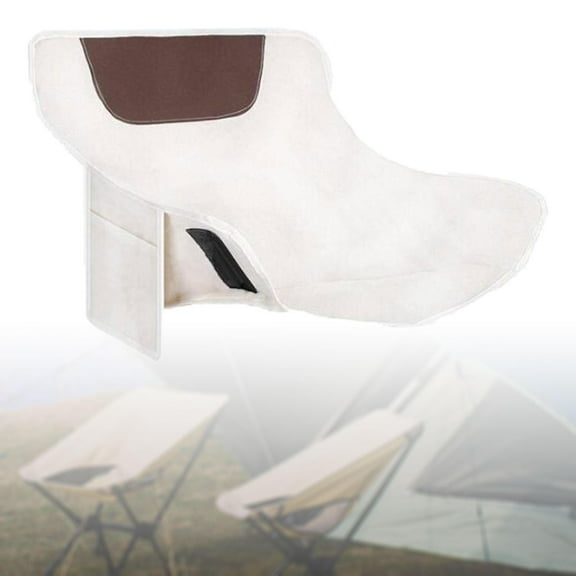 Folding Chair Replacement Fabric Camping Chairs Cover Casual Simple Chair Protect Durable Lawn Chair Replacement Cloth for Lawn Picnic Pool Gray White