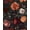 Dark Pink Red, variant on Colorful Floral Peel and Stick Wallpaper Gothic Dark Contact Paper Orange Flower Vintage Wall Mural for Bedroom Bathroom Vinyl Waterproof Self Adhesive Removable Renter Dorm Wall Paper 17.5" x 118"