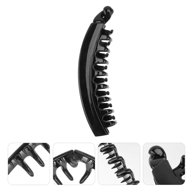 WHAMVOX 4Ud Pinzas Para El Banana Negras Con Simple Y Duradero Para Recogidos Y Peinados