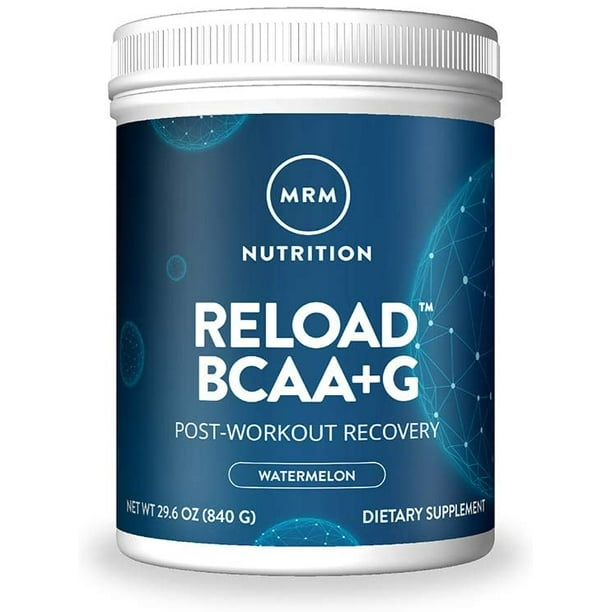 MRM Reload BCAA+G, PostWorkout Recovery, Watermelon, 29.6 oz (840 g