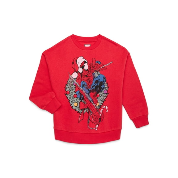 Holiday Spider-Man Boys Graphic Print Sweatshirt, Sizes 4-18