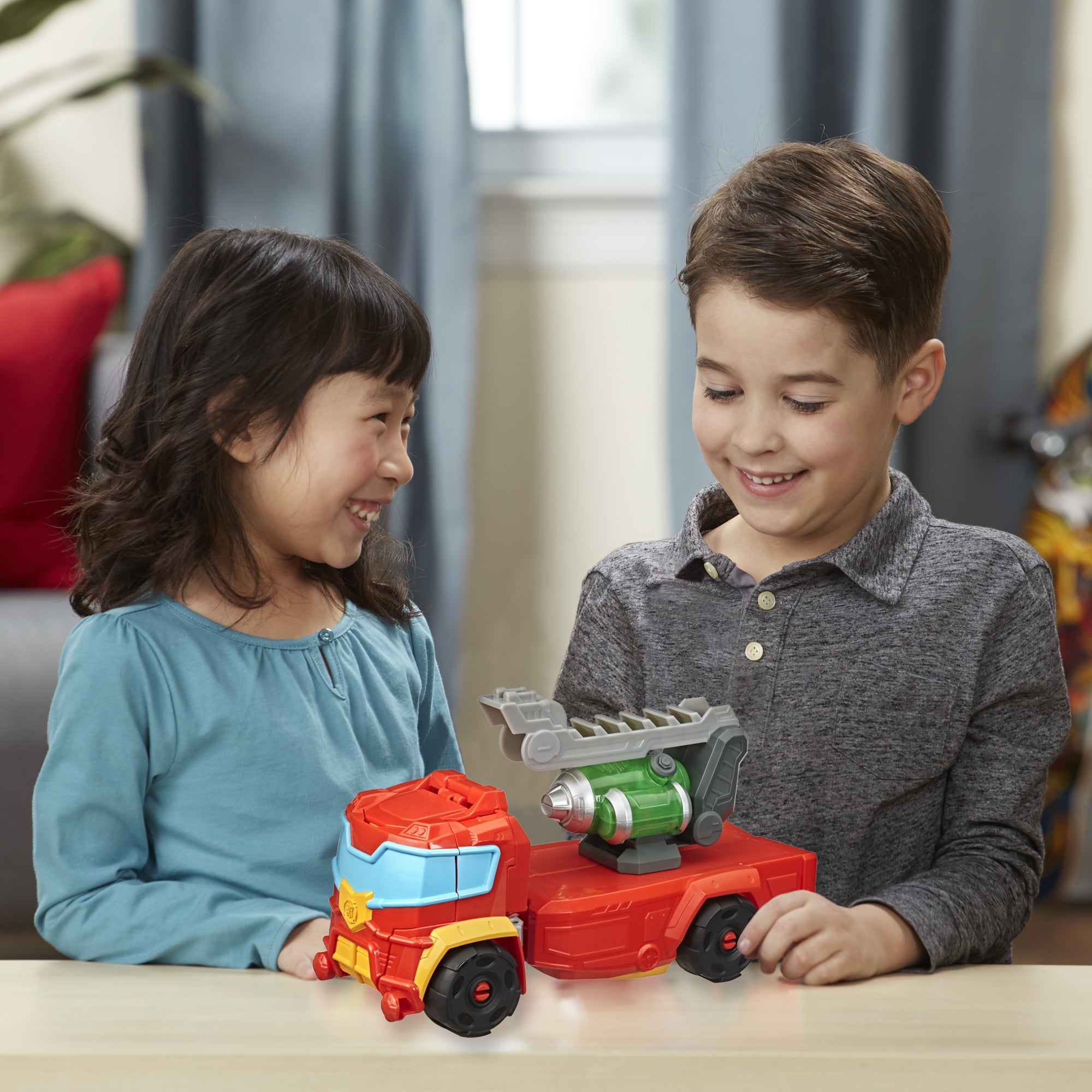 Playskool Transformers: Rescue Bots Academy Hot Shot Kids Toy Action Figure for Boys and Girls (15”)