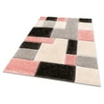 thumbnail image 5 of Well Woven Ella Pink Geometric Boxes Thick Soft Plush 3D Textured Shag Area Rug 8x10 (7'10" x 9'10"), 5 of 7